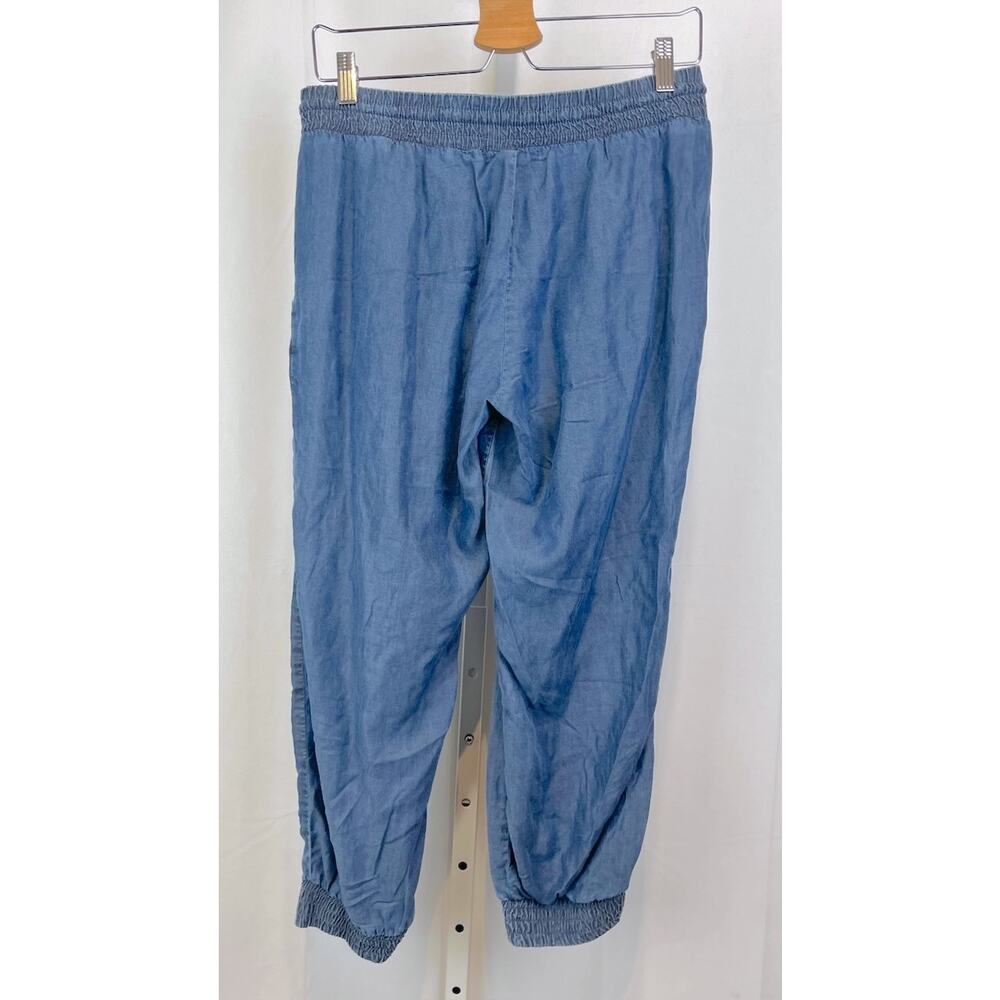 CLOTH & STONE Pull On Jogger Pants Elastic Waist Pockets Tencel USA Blue Size M - Picture 2 of 8